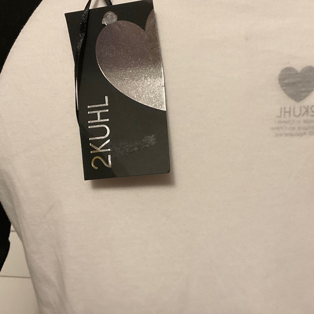 2kuhl Kids Raglan Shirt - Black, White, Green, and Orange - Picture 4 of 8